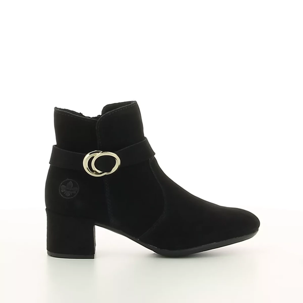 Image (2) de la chaussures Rieker - Boots Noir en Cuir nubuck