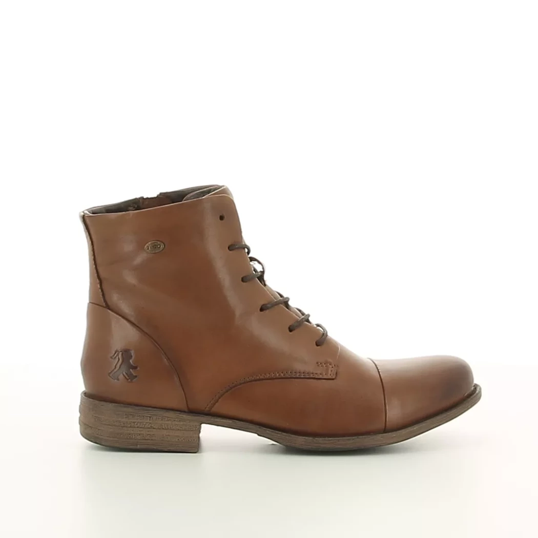 Image (2) de la chaussures 2 Go - Bottines Cuir naturel / Cognac en Cuir