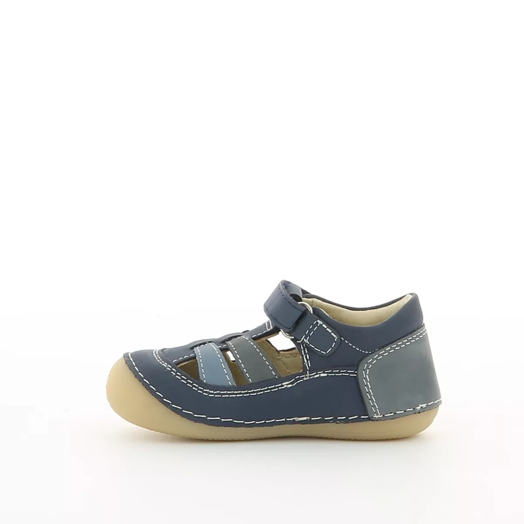 Image (4) de la chaussures Kickers - Bottines ouvertes Bleu en Cuir nubuck