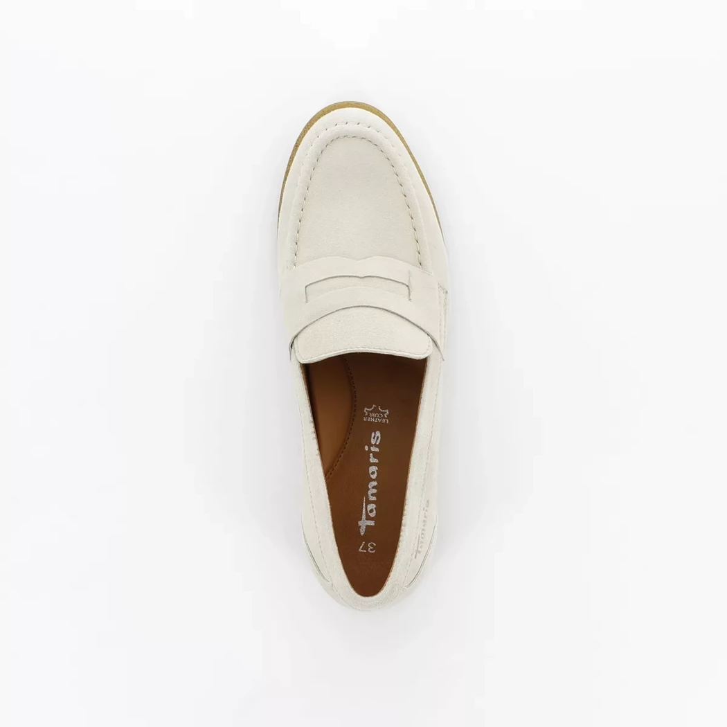 Image (6) de la chaussures Tamaris - Mocassins Beige en Cuir nubuck