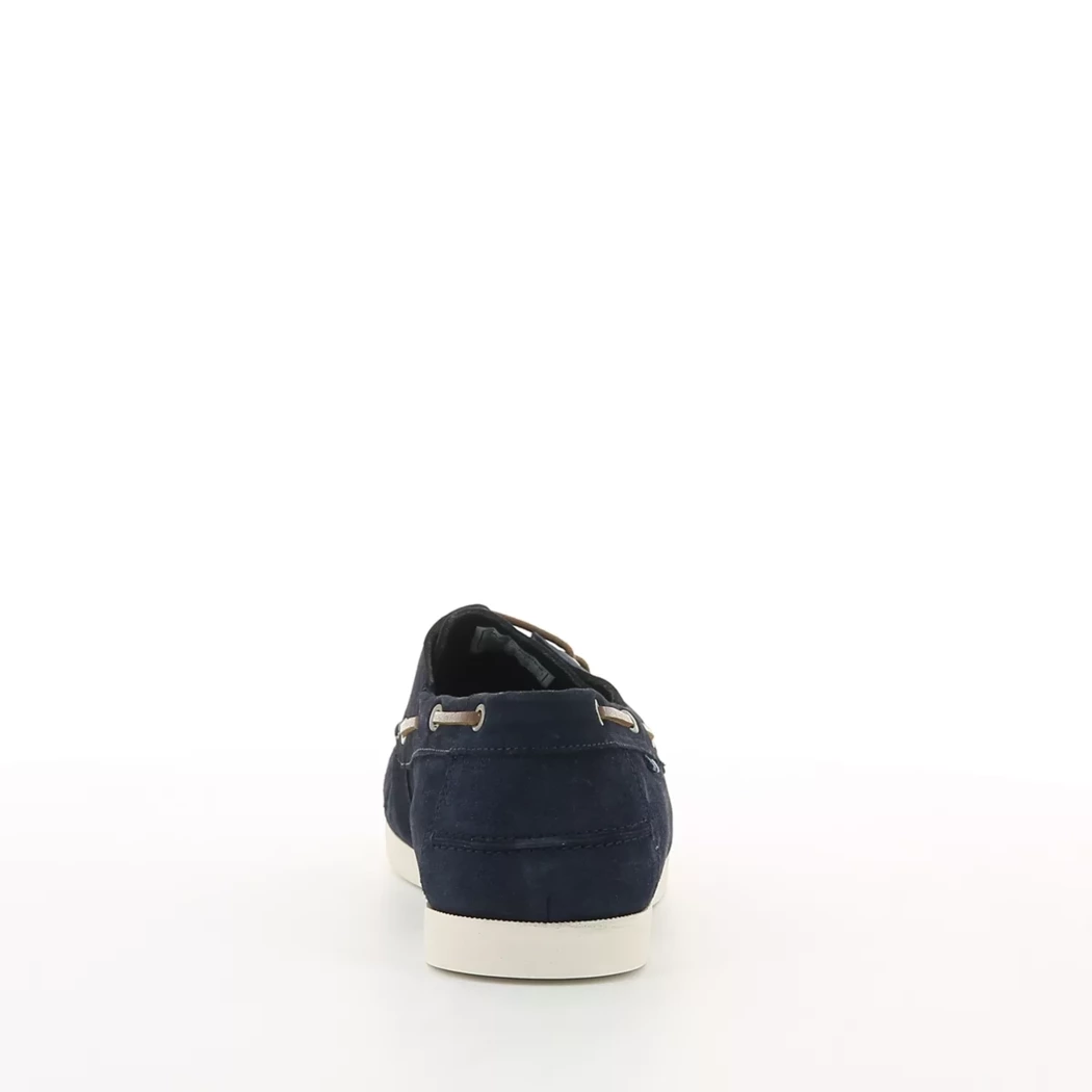 Image (3) de la chaussures Jack & Jones - Chaussures bateau Bleu en Cuir nubuck