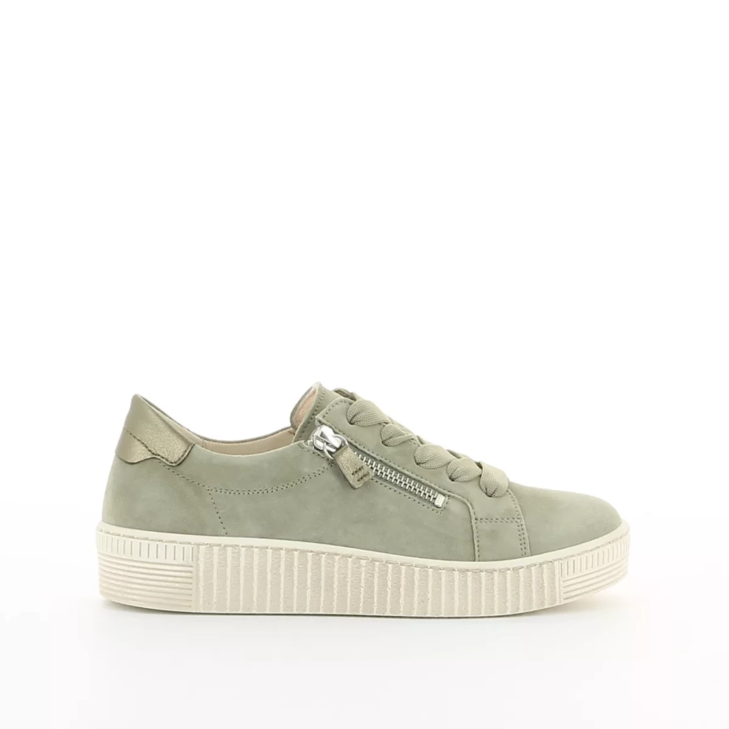 Image (2) de la chaussures Gabor - Baskets Vert en Cuir nubuck