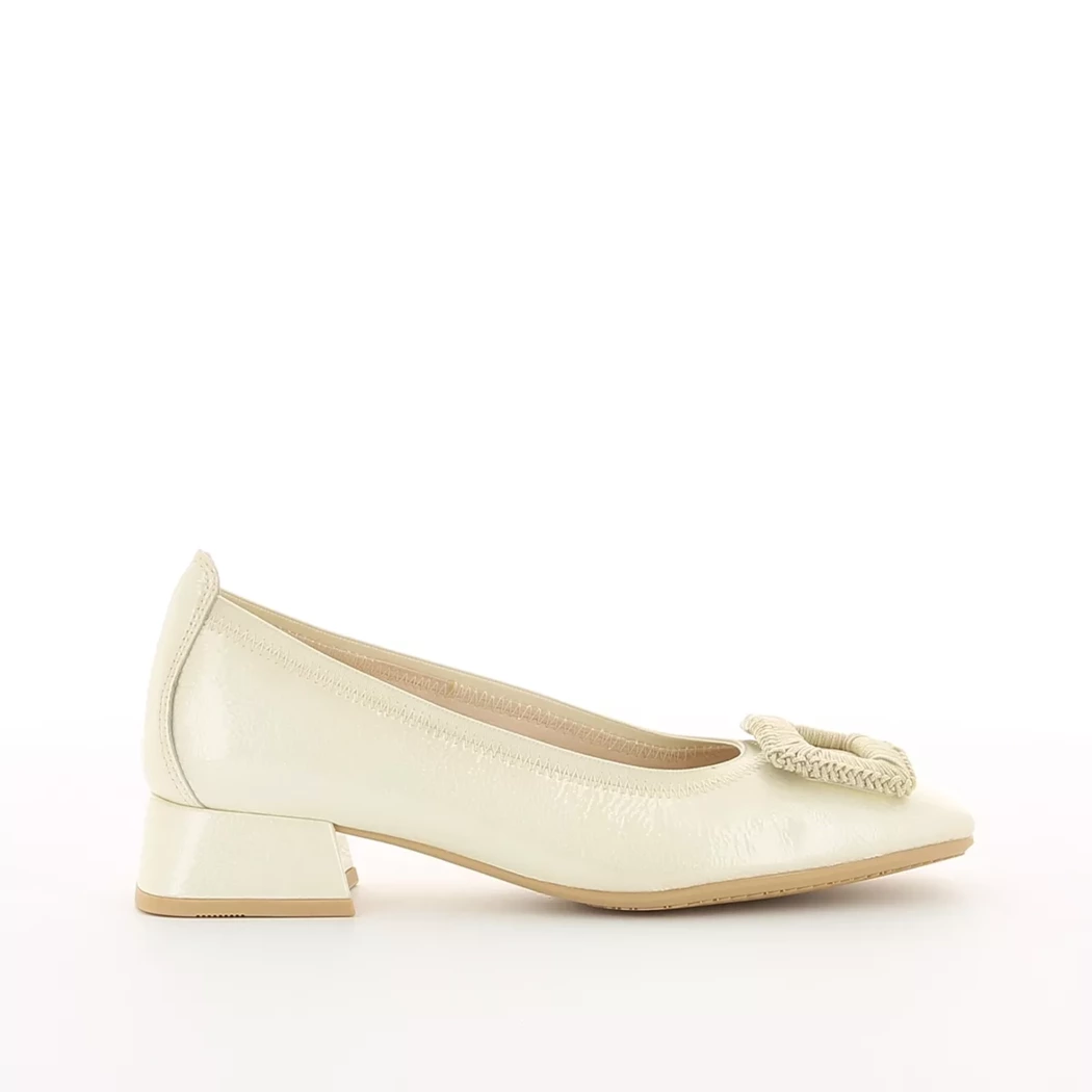 Image (2) de la chaussures Hispanitas - Ballerines Beige en Cuir vernis