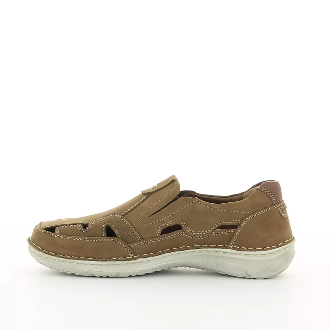 Image (4) de la chaussures Josef Seibel - Mocassins Taupe en Cuir nubuck