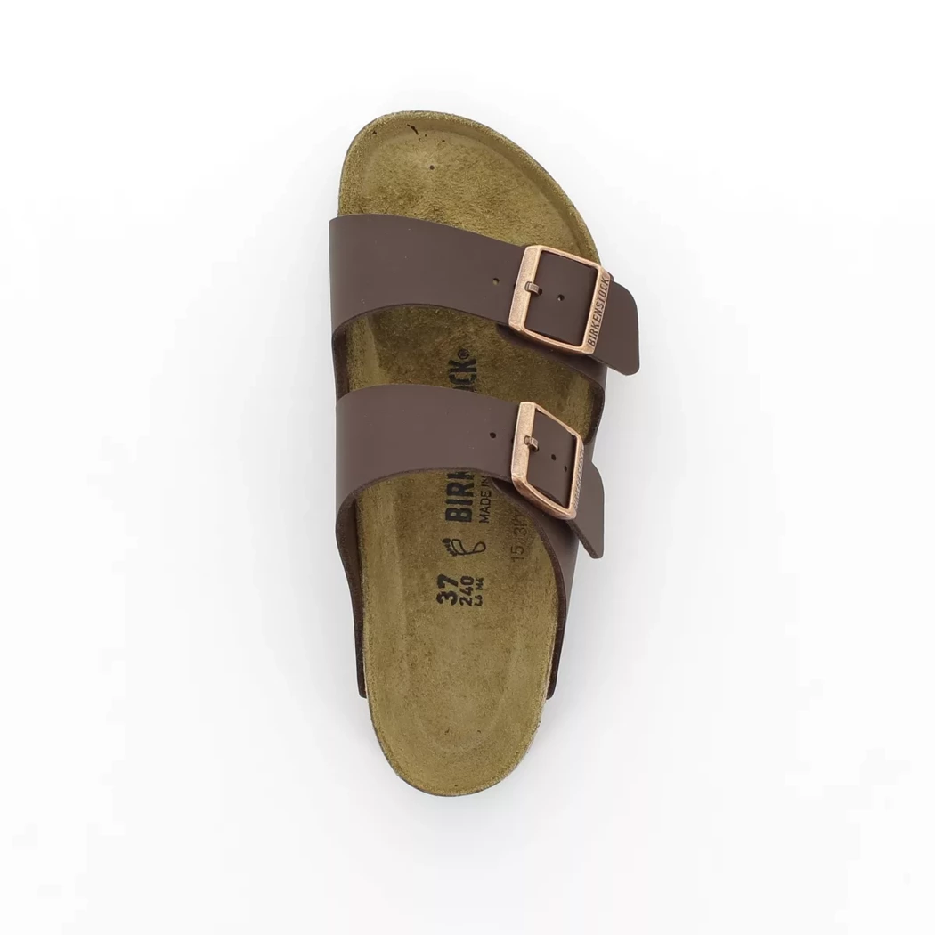 Image (6) de la chaussures Birkenstock - Mules et Sabots Marron en Cuir synthétique