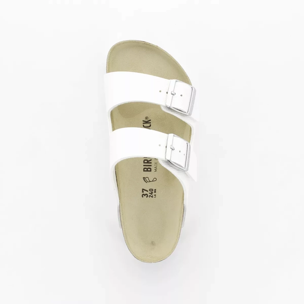 Image (6) de la chaussures Birkenstock - Mules et Sabots Blanc en Cuir synthétique