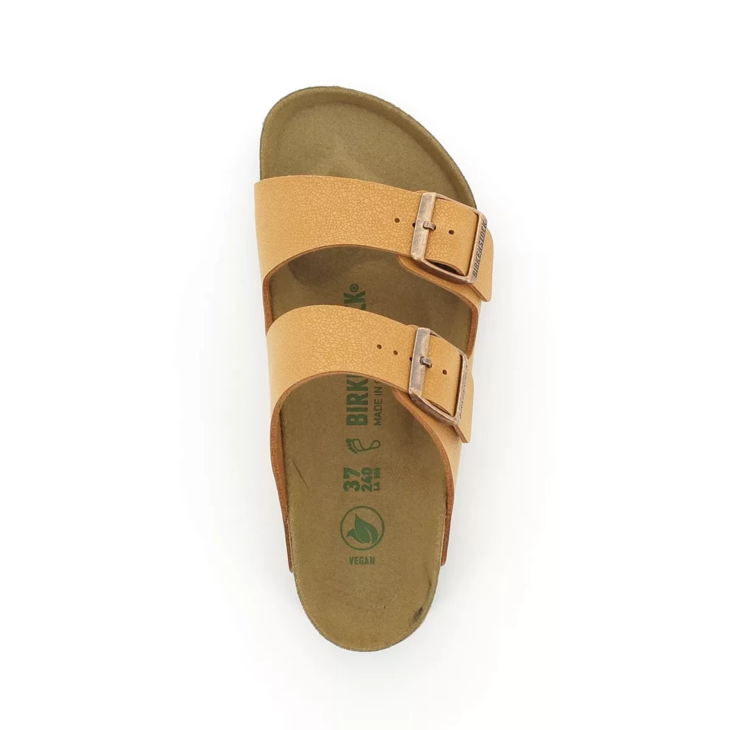 Image (6) de la chaussures Birkenstock - Mules et Sabots Cuir naturel / Cognac en Cuir nubuck