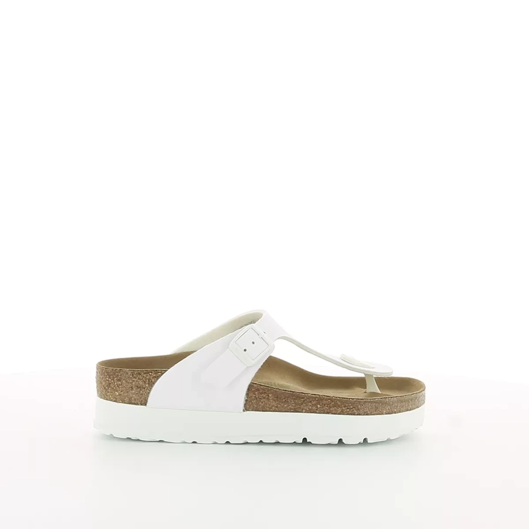 Image (2) de la chaussures Birkenstock - Mules et Sabots Blanc en Cuir synthétique