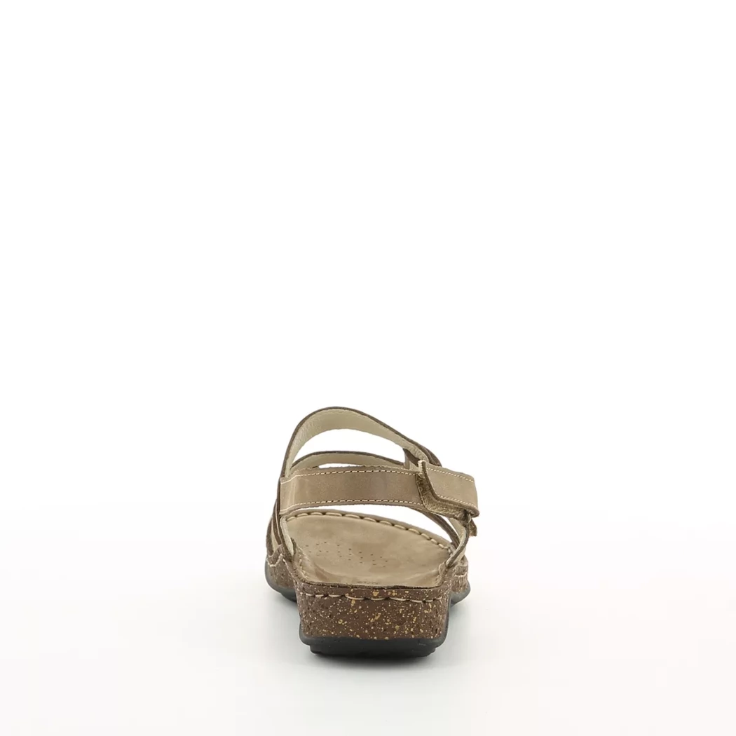 Image (3) de la chaussures Calba - Sandales et Nu-Pieds Taupe en Cuir nubuck