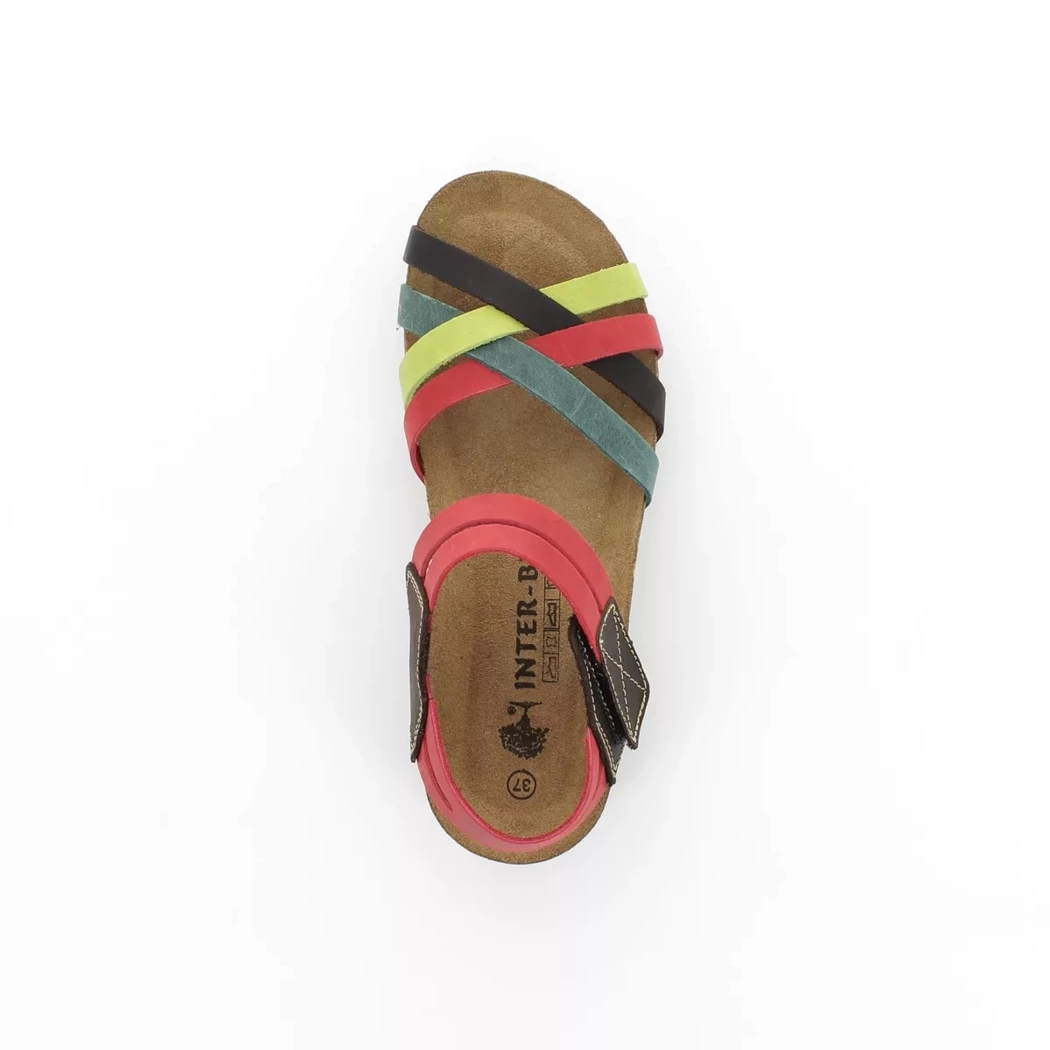 Image (6) de la chaussures Inter Bios - Sandales et Nu-Pieds Multicolore en Cuir