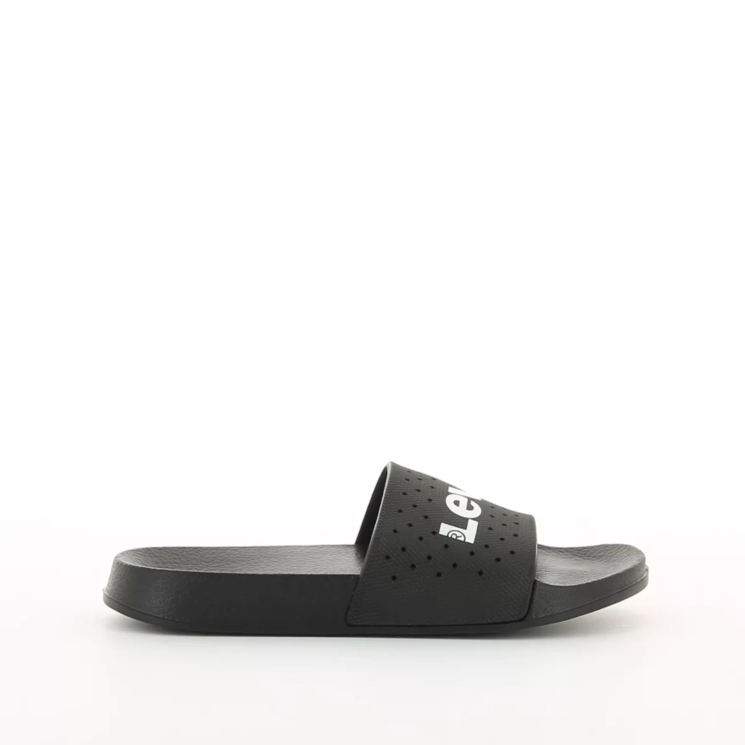 Image (2) de la chaussures Levi's - Tongs et Plage Noir en Caoutchouc