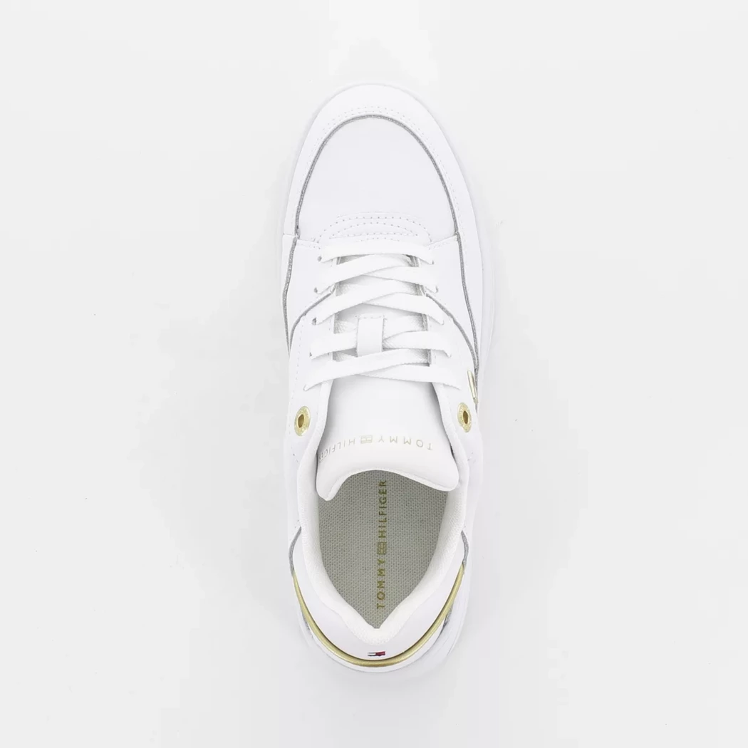 Image (6) de la chaussures Tommy Hilfiger - Baskets Blanc en Cuir