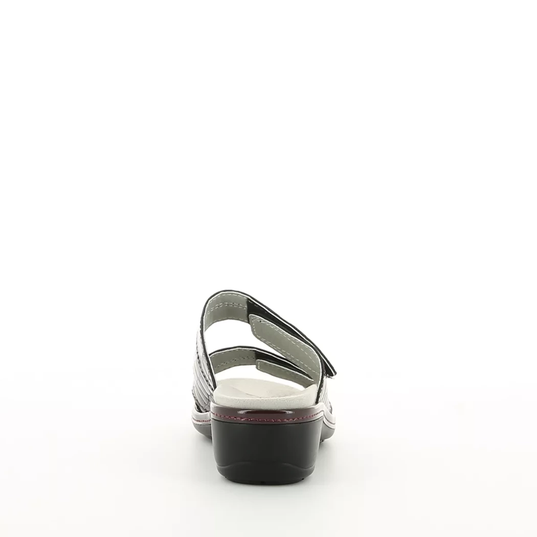 Image (3) de la chaussures Sens - Mules et Sabots Bordeaux en Cuir vernis