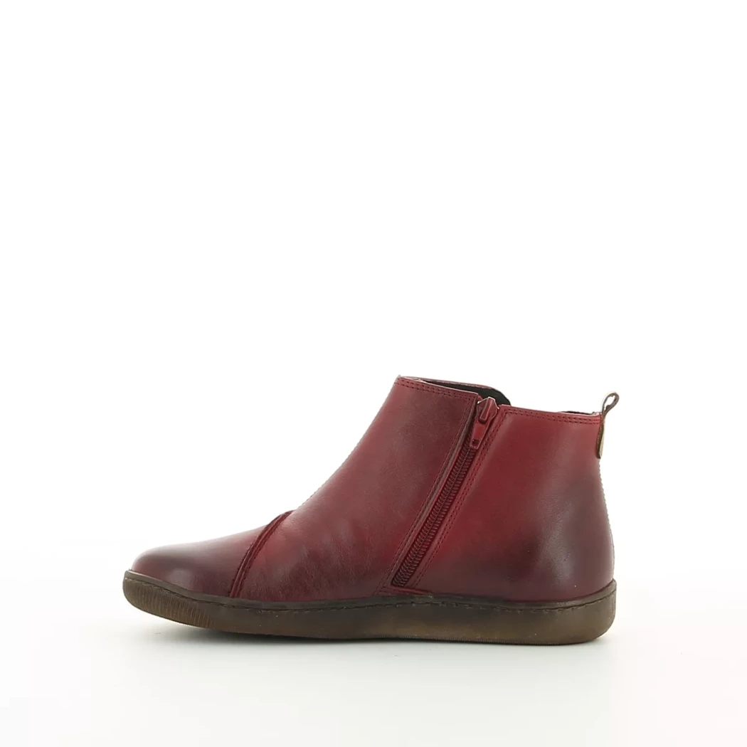 Image (4) de la chaussures Diabolo Studio - Boots Rouge en Cuir