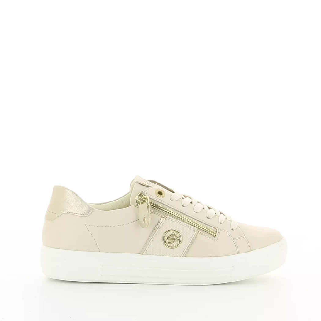 Image (2) de la chaussures Remonte - Baskets Beige en Cuir