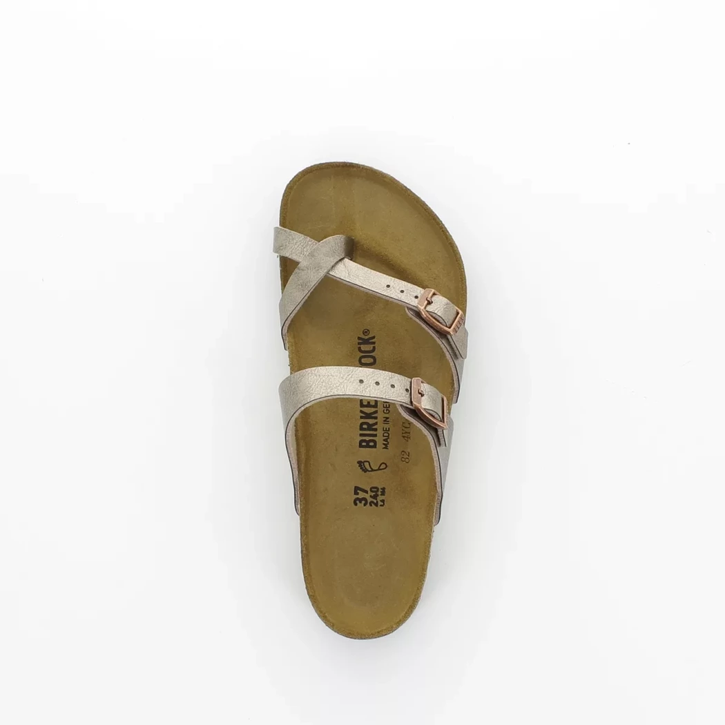 Image (6) de la chaussures Birkenstock - Mules et Sabots Taupe en Cuir synthétique