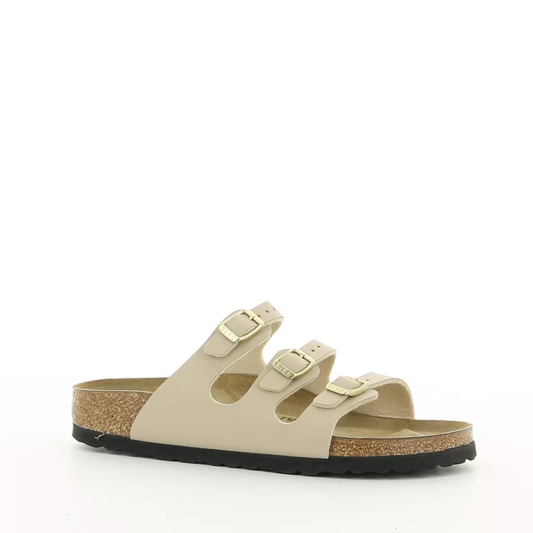 Image (1) de la chaussures Birkenstock - Mules et Sabots Beige en Cuir synthétique