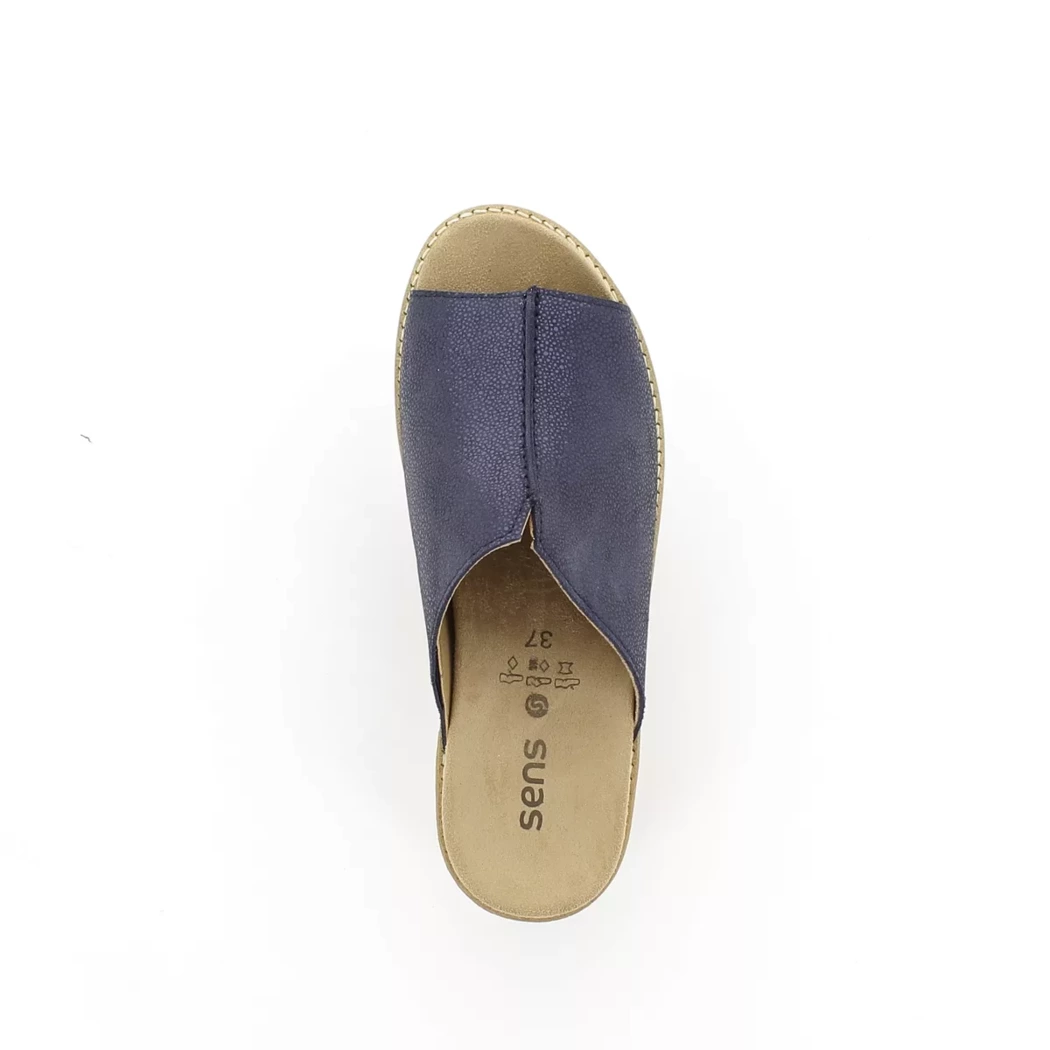 Image (6) de la chaussures Aco Shoes - Mules et Sabots Bleu en Cuir nubuck