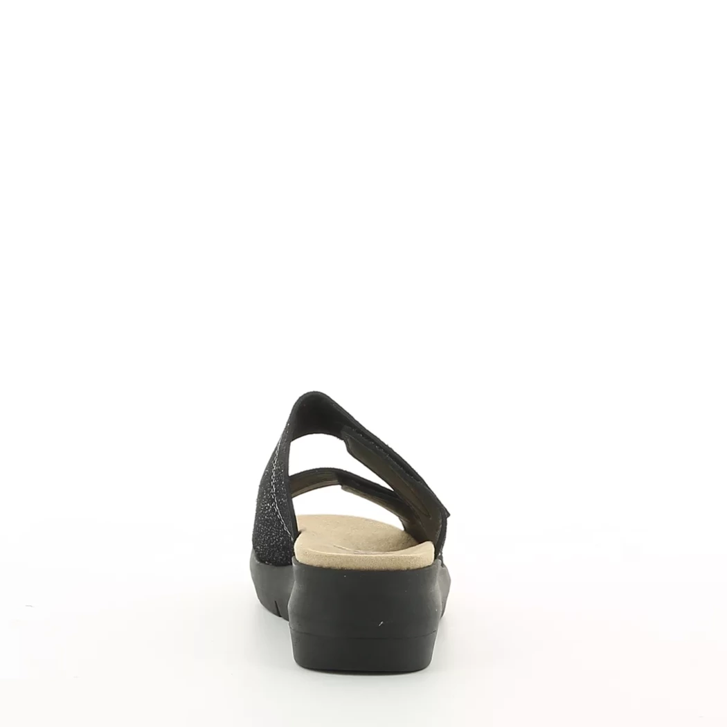 Image (3) de la chaussures Aco Shoes - Mules et Sabots Noir en Cuir nubuck