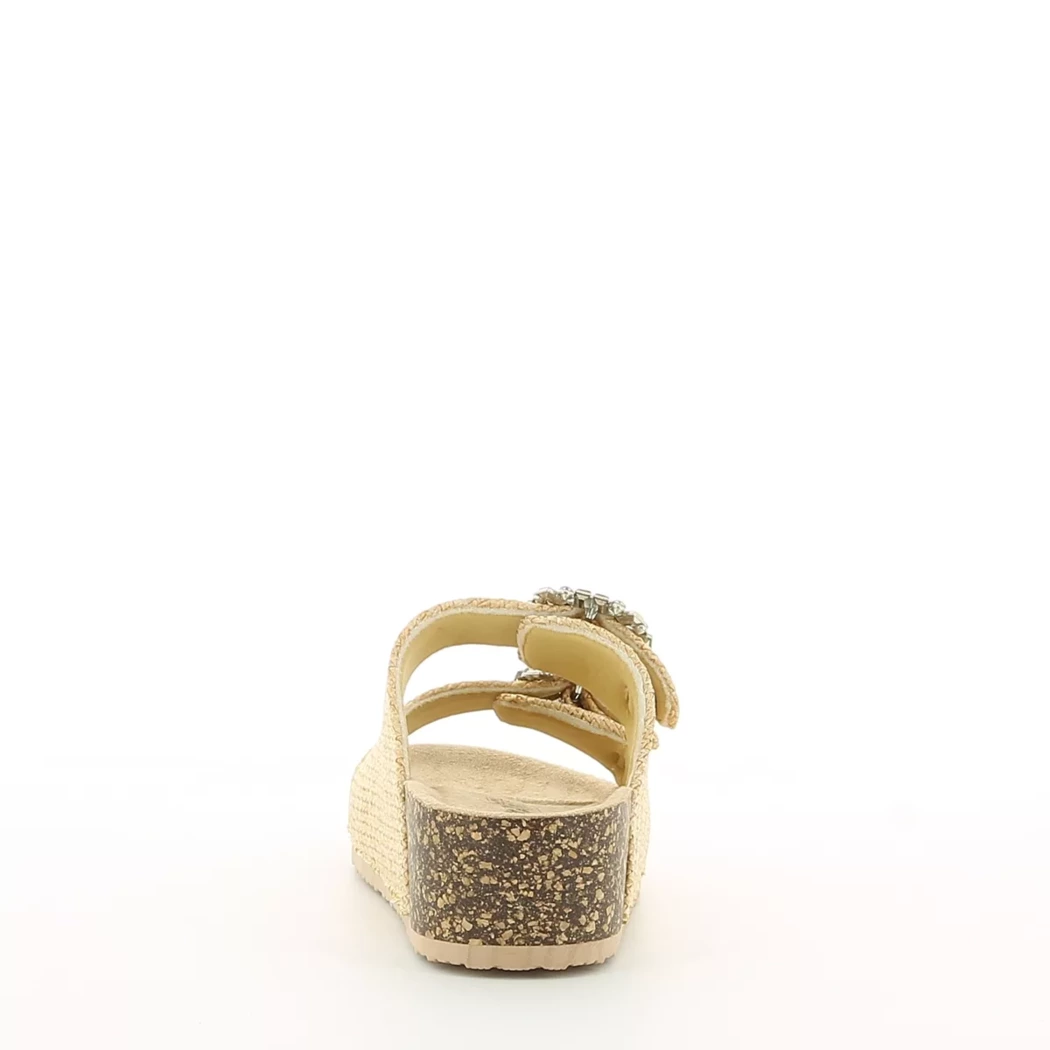 Image (3) de la chaussures Divina - Mules et Sabots Beige en Textile