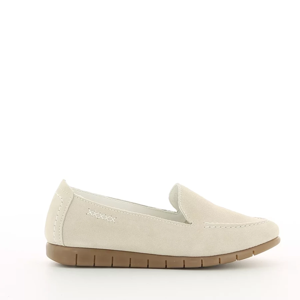 Image (2) de la chaussures Diabolo Studio - Mocassins Blanc en Cuir nubuck