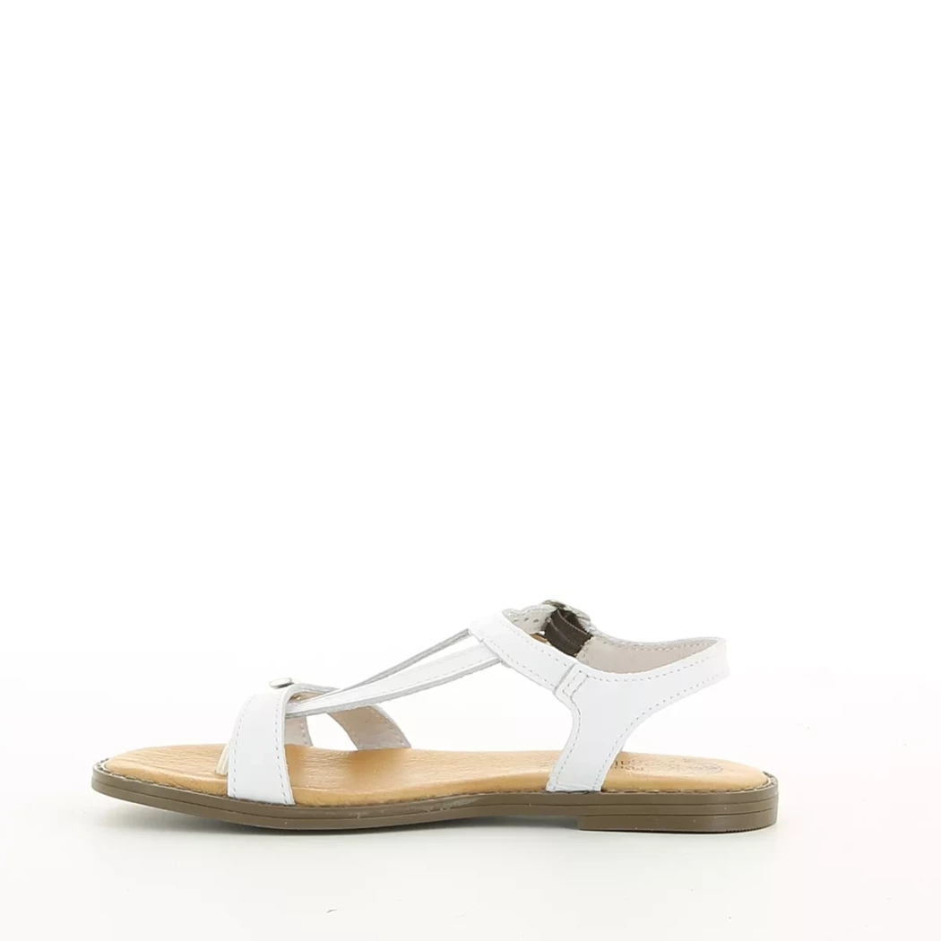 Image (4) de la chaussures Pretty Stories - Sandales et Nu-Pieds Blanc en Cuir