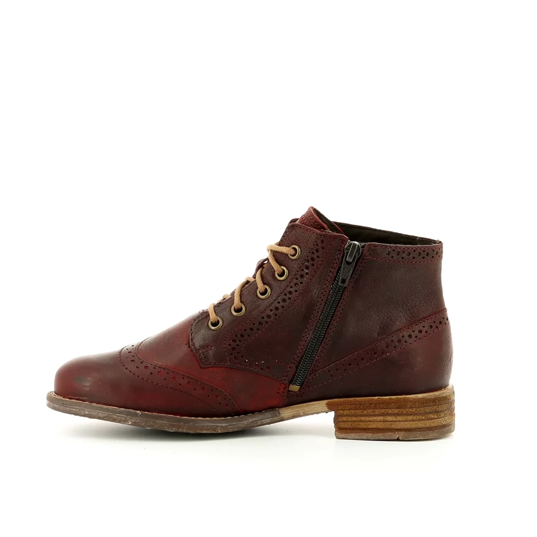 Image (4) de la chaussures Josef Seibel - Bottines Rouge en Cuir