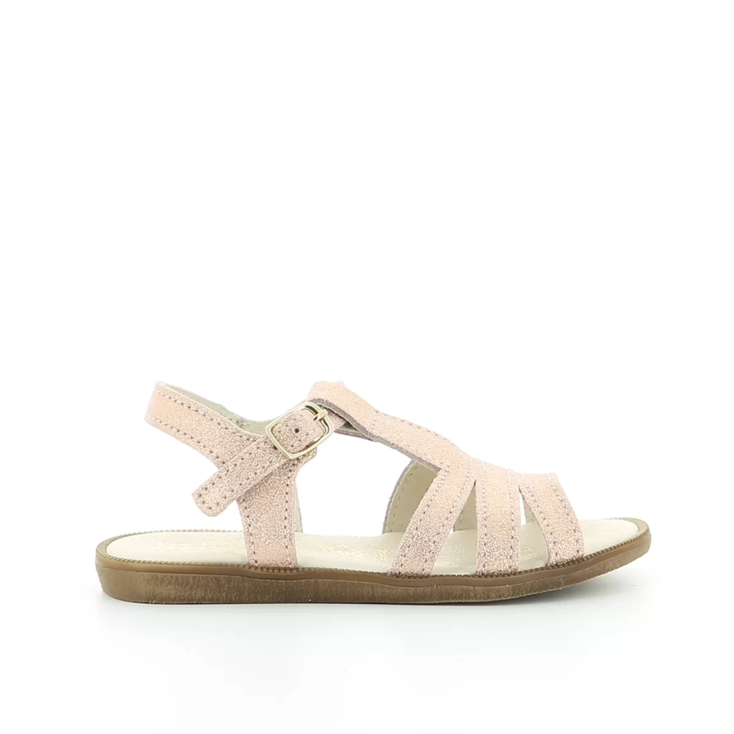 Image (2) de la chaussures Bellamy - Sandales et Nu-Pieds Rose en Cuir