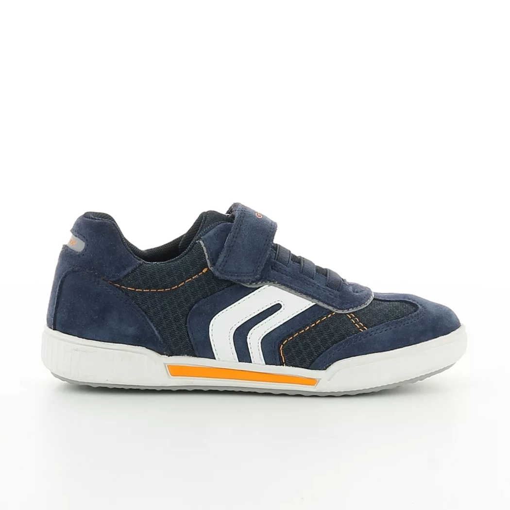 Image (2) de la chaussures Geox - Baskets Bleu en Cuir nubuck