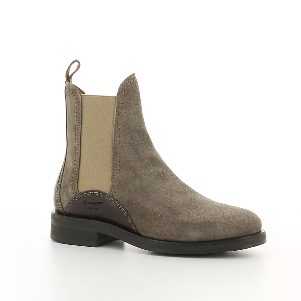 Image (1) de la chaussures Gant - Boots Taupe en Cuir nubuck