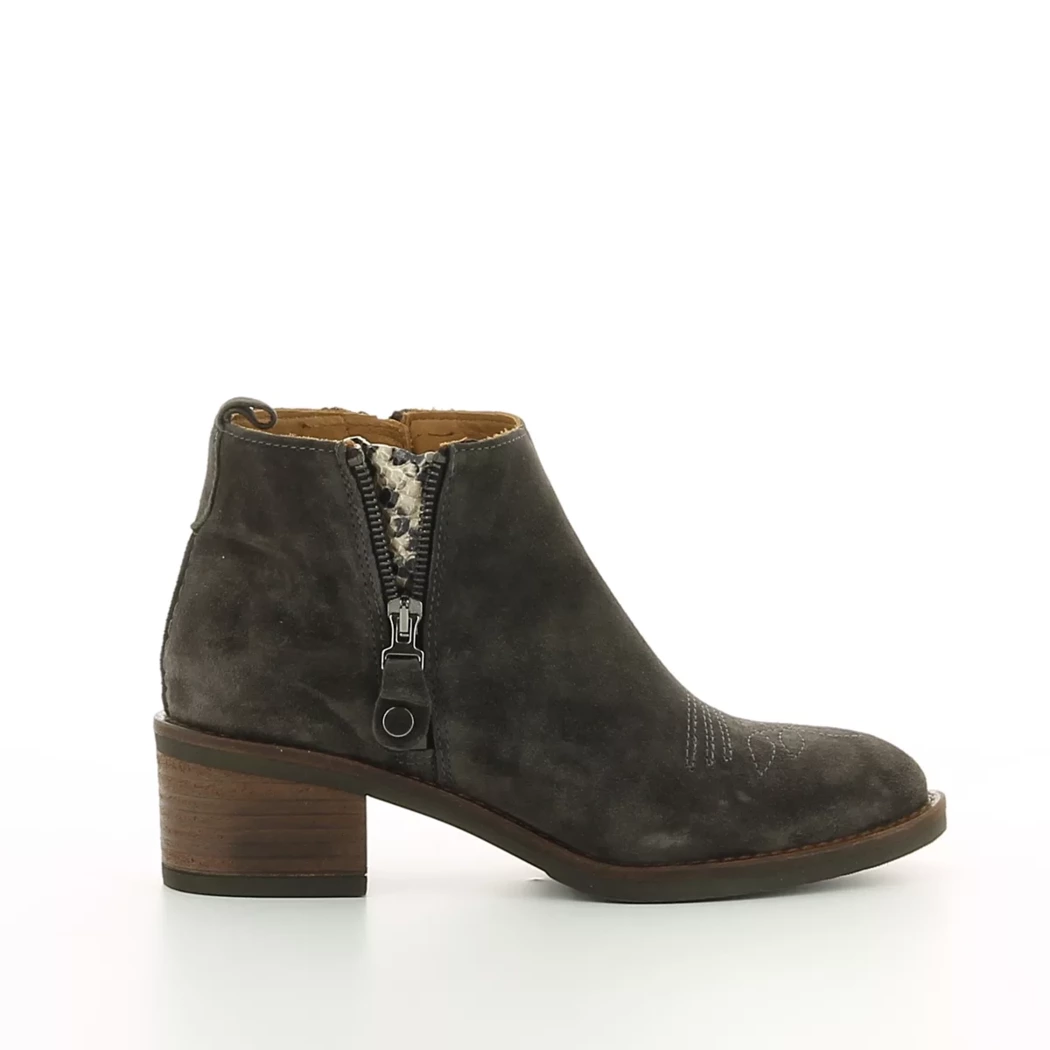 Image (2) de la chaussures Alpe - Boots Gris en Cuir nubuck