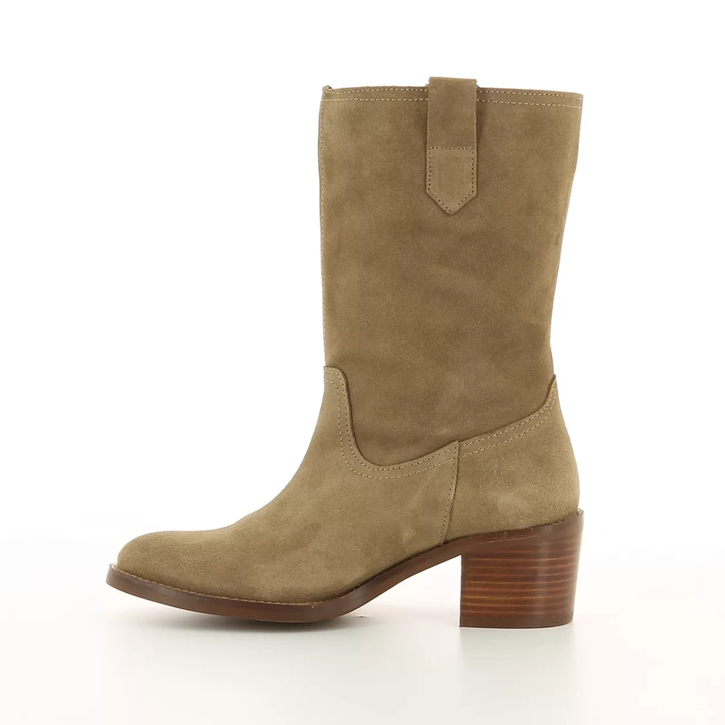 Image (4) de la chaussures Patricia Miller - Boots Taupe en Cuir nubuck