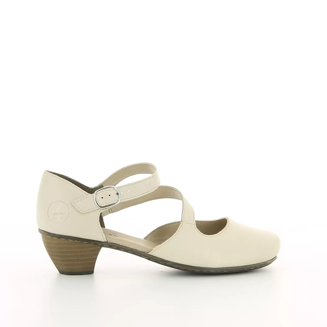 Image (2) de la chaussures Rieker - Escarpins Beige en Cuir