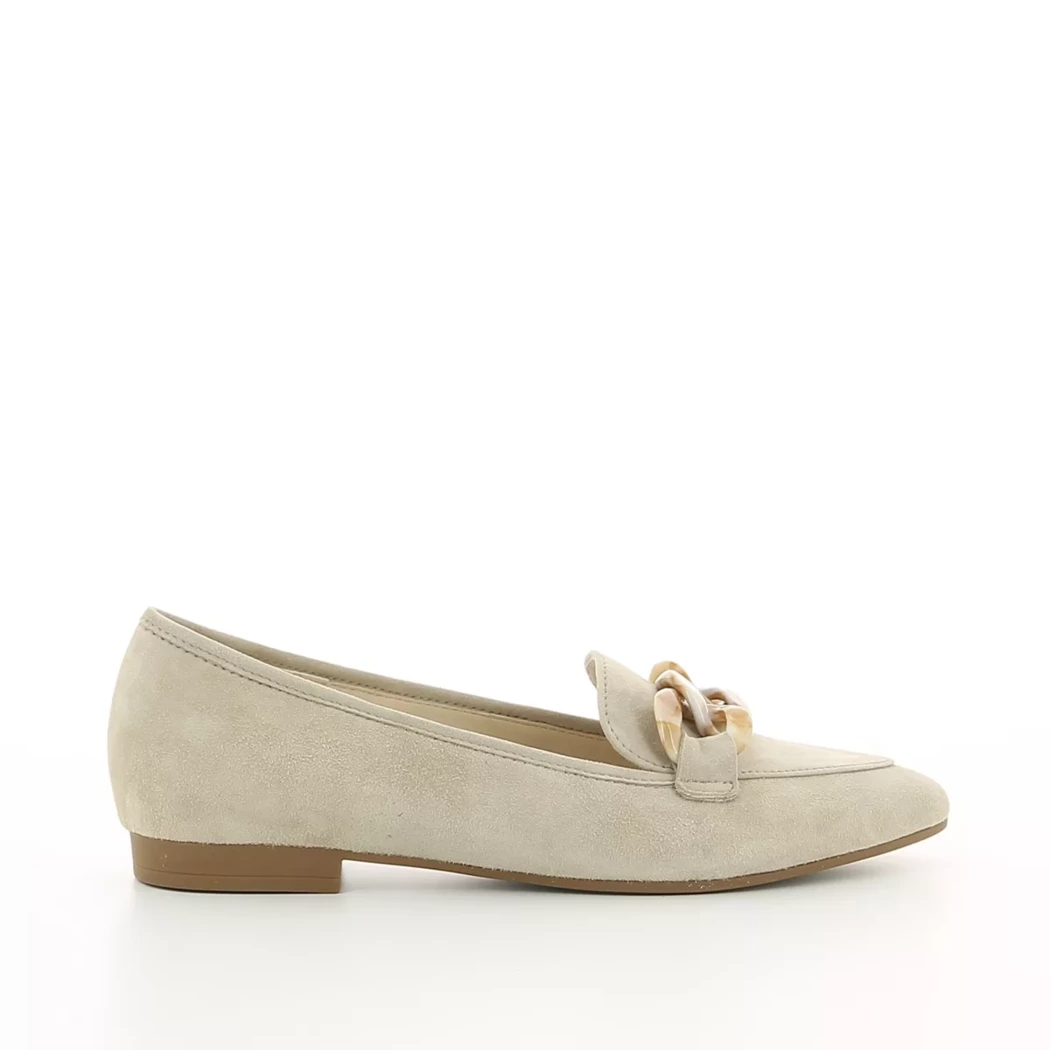 Image (2) de la chaussures Gabor - Mocassins Taupe en Cuir nubuck