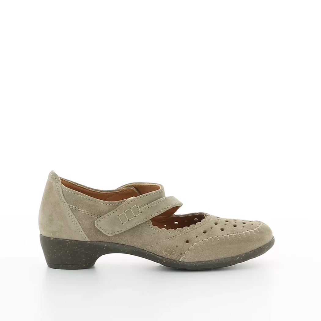 Image (2) de la chaussures Sens - Escarpins Taupe en Cuir nubuck