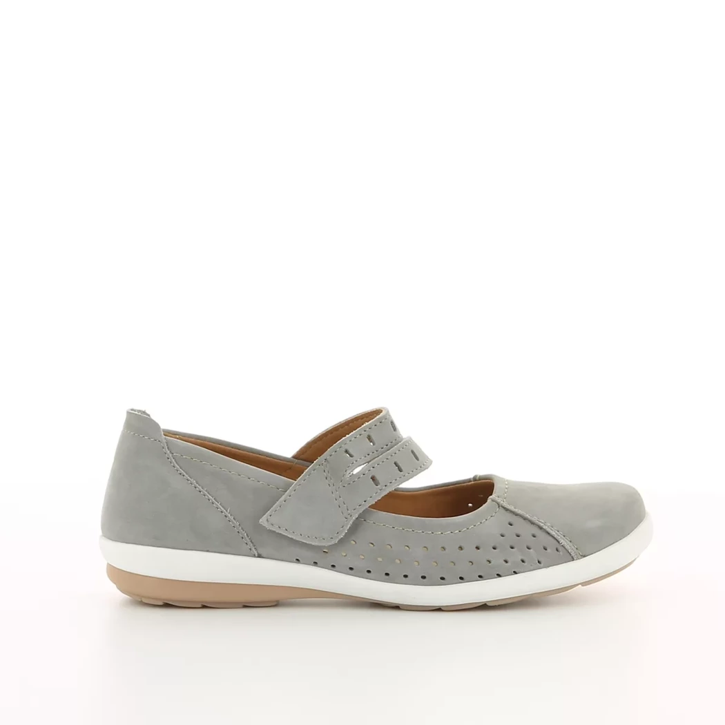 Image (2) de la chaussures Sens - Ballerines Gris en Cuir nubuck