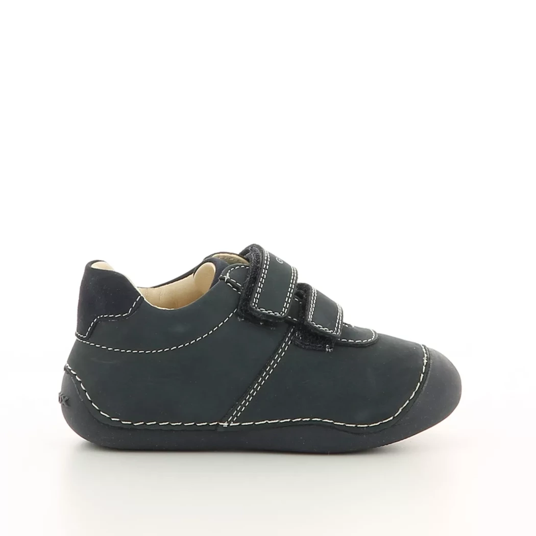 Image (2) de la chaussures Geox - Bottines Bleu en Cuir nubuck