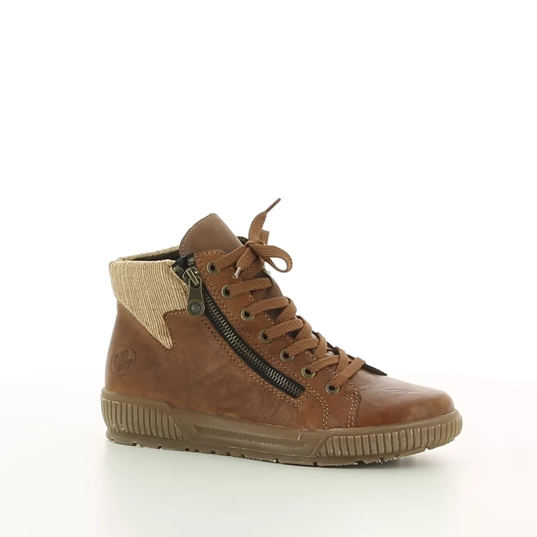 Image (1) de la chaussures Rieker - Bottines Cuir naturel / Cognac en Cuir