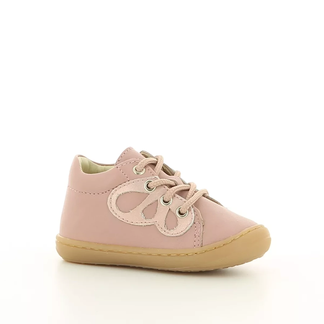 Image (1) de la chaussures Bellamy - Bottines Rose en Cuir