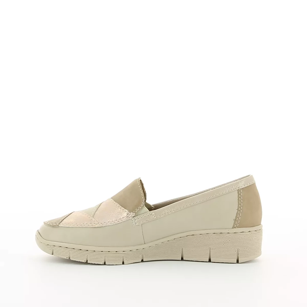 Image (4) de la chaussures Rieker - Mocassins Beige en Cuir