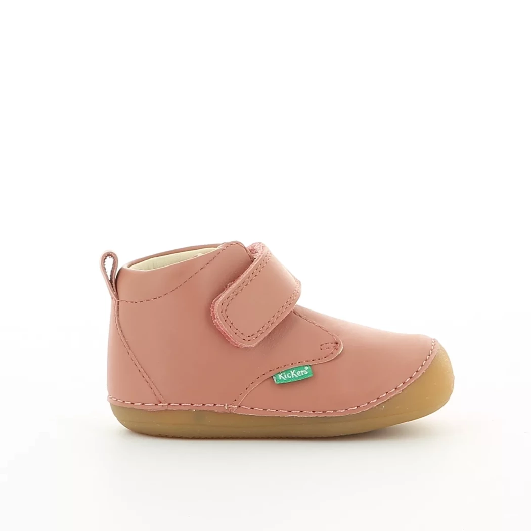 Image (2) de la chaussures Kickers - Bottines Rose en Cuir