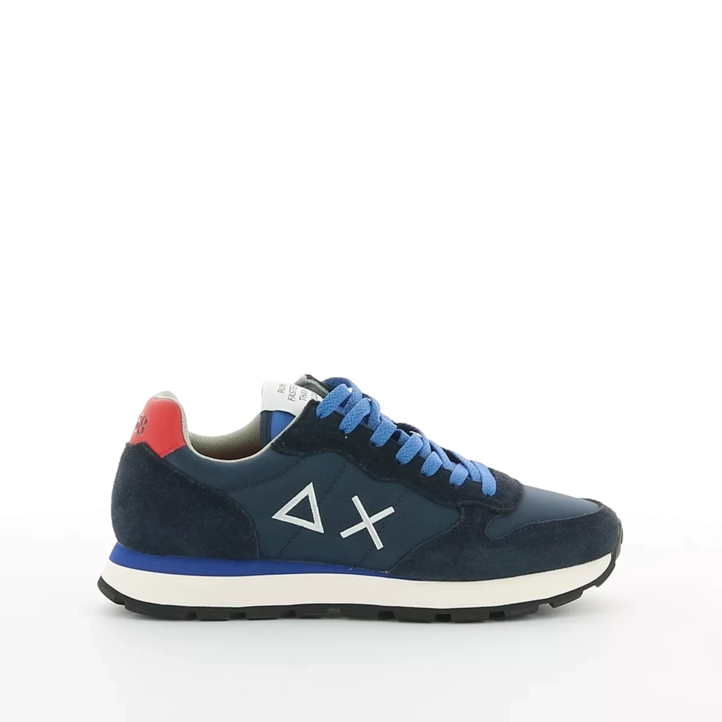 Image (2) de la chaussures Sun68 - Baskets Bleu en Cuir nubuck