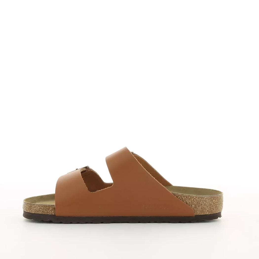 Image (4) de la chaussures Birkenstock - Mules et Sabots Cuir naturel / Cognac en Cuir synthétique