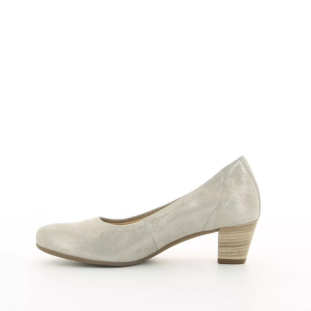 Image (4) de la chaussures Gabor - Escarpins Beige en Cuir nubuck