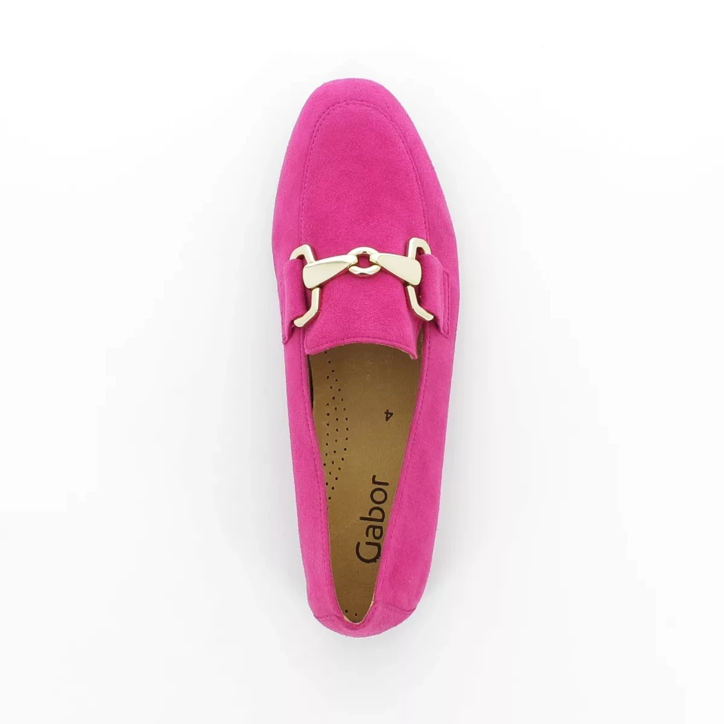 Image (6) de la chaussures Gabor - Mocassins Rose en Cuir nubuck