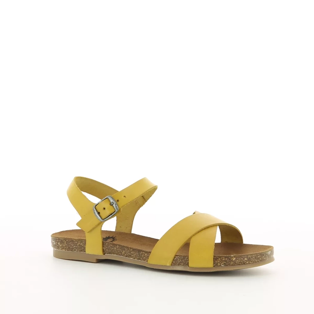 Image (1) de la chaussures Cosmos Comfort - Sandales et Nu-Pieds Jaune en Cuir