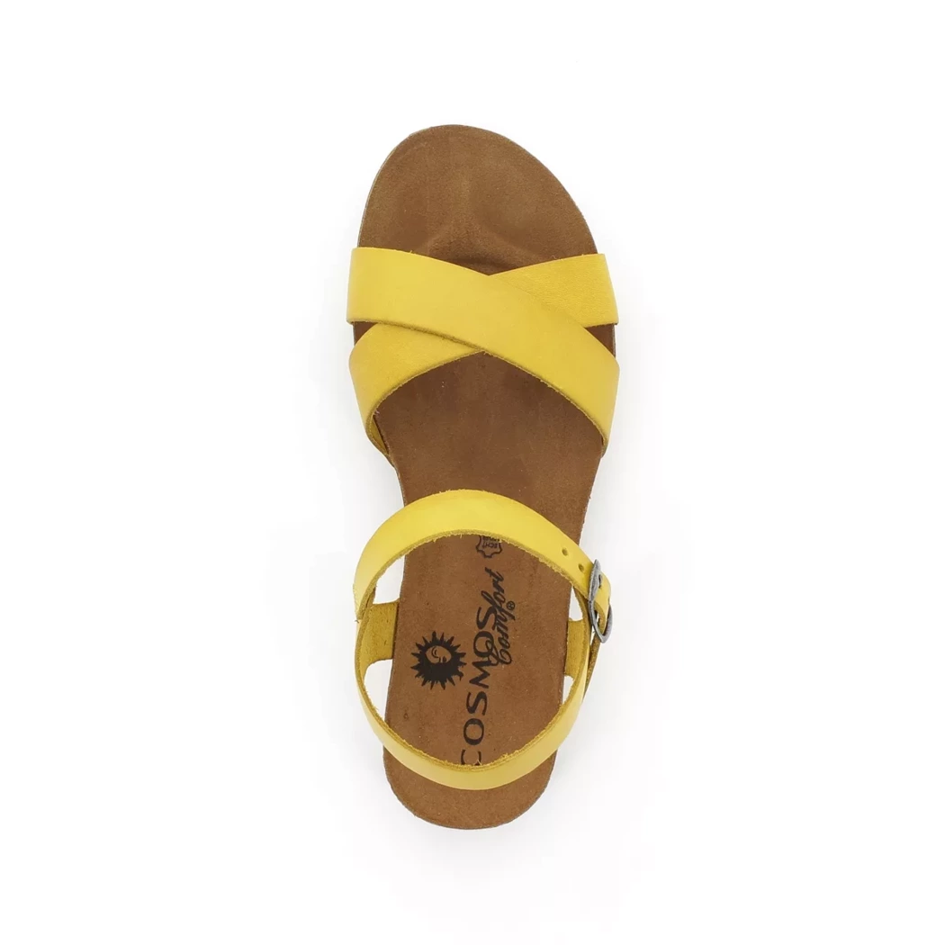 Image (6) de la chaussures Cosmos Comfort - Sandales et Nu-Pieds Jaune en Cuir