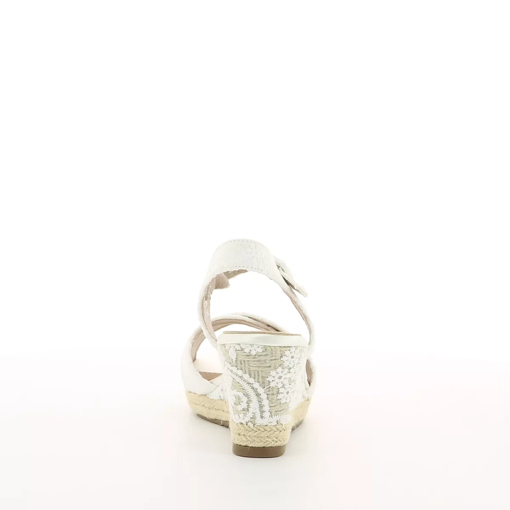 Image (3) de la chaussures Mandarina - Sandales et Nu-Pieds Blanc en Textile