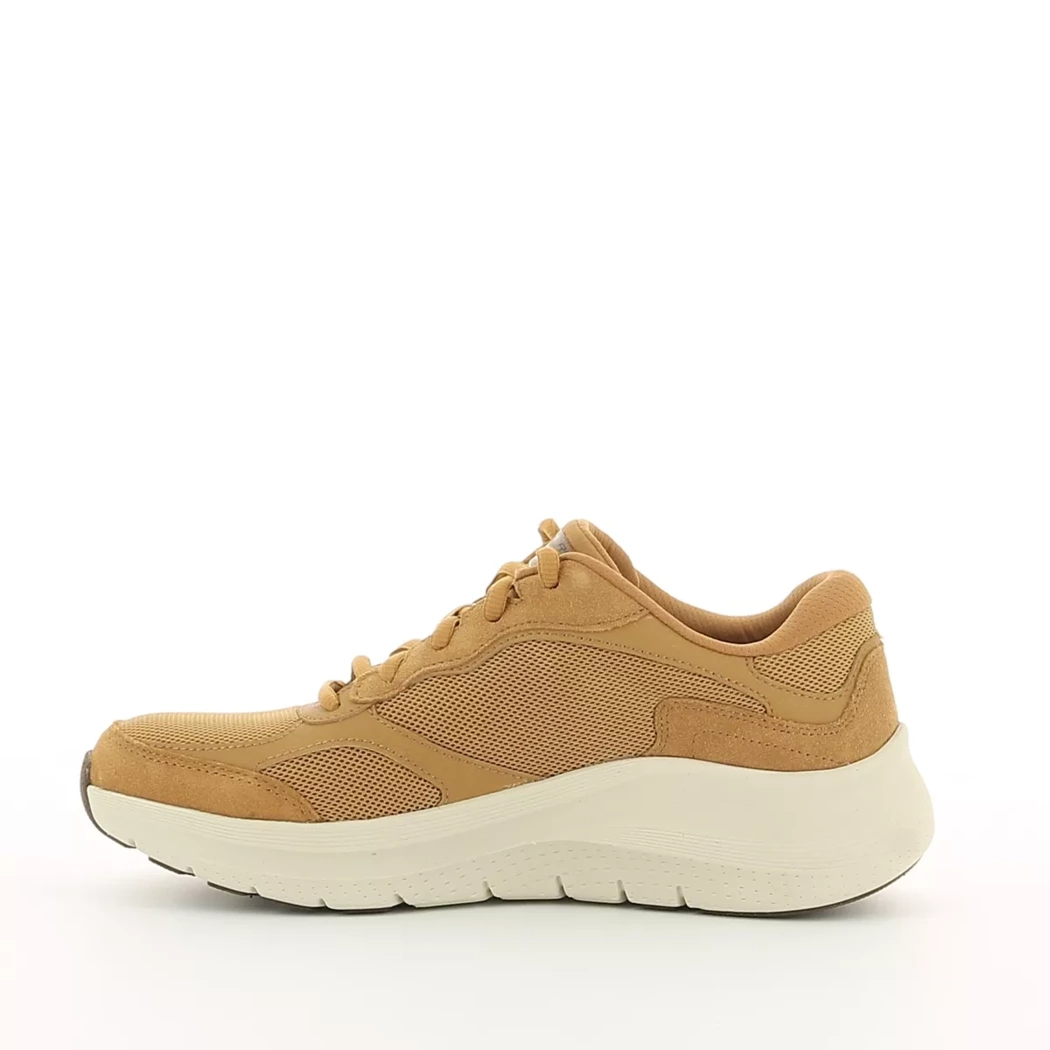 Image (4) de la chaussures Skechers - Baskets Cuir naturel / Cognac en Textile