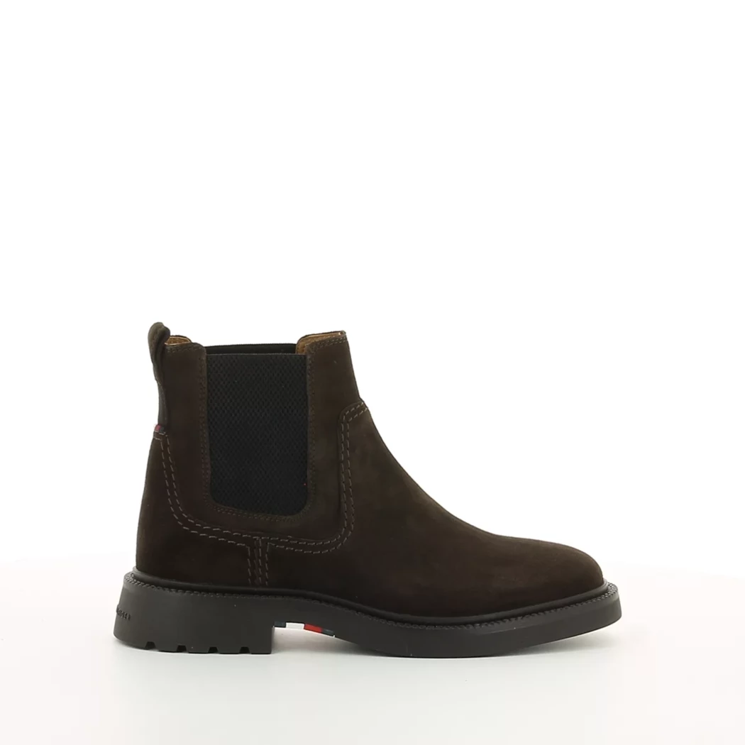 Image (2) de la chaussures Tommy Hilfiger - Boots Marron en Cuir nubuck